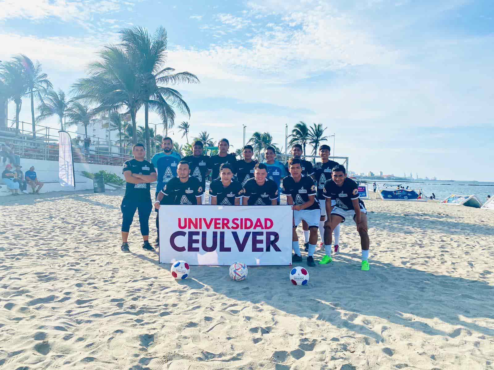 Gana equipo de CEULVER Torneo de Futbol Playero en Veracruz