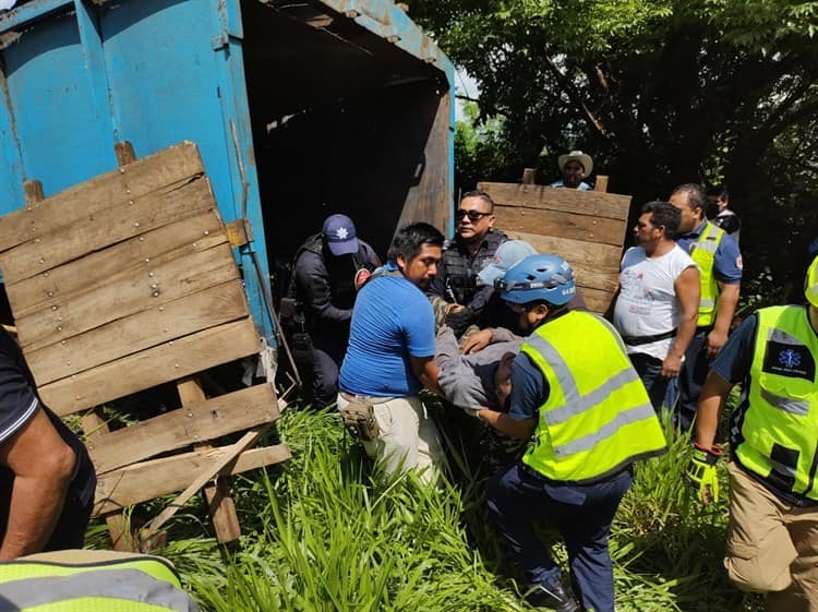 Se accidentan jornaleros en San Andrés Tuxtla