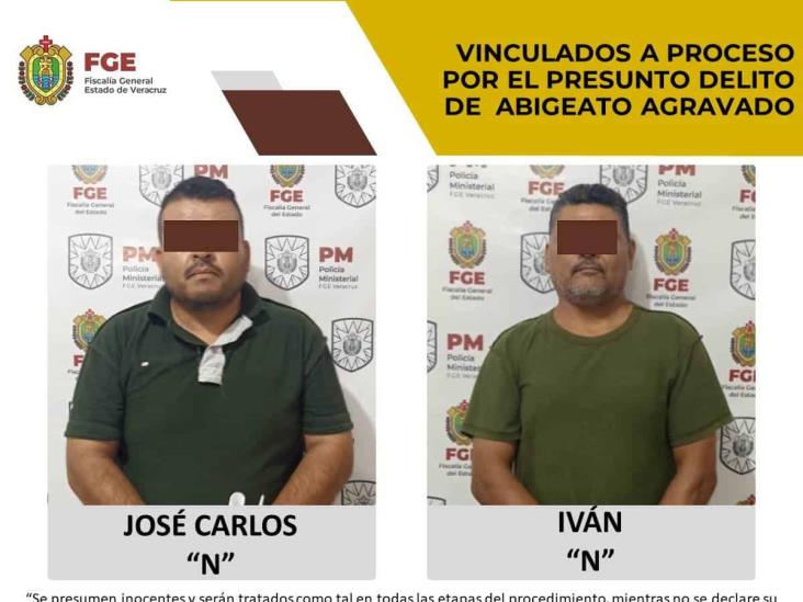 Vinculan a proceso a dos presuntos ladrones de ganado en Tempoal