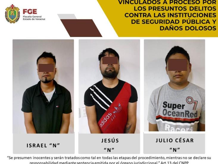 Dan prisión preventiva a tres presuntos integrantes de célula delictiva en Cuitláhuac