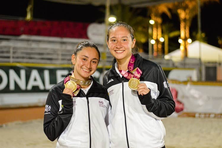 Consigue Veracruz medallas de oro en voleibol de playa en Juegos Nacionales Conade