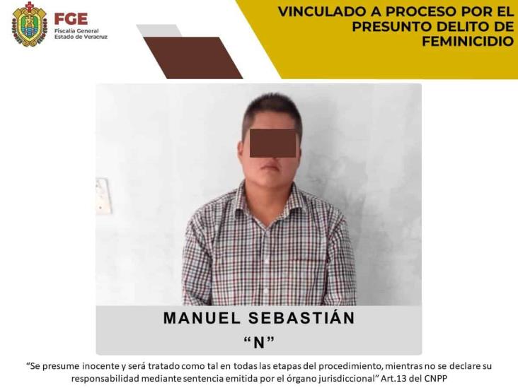 Vinculan a proceso a presunto feminicida en Ozuluama