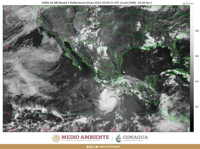 Se intensifica ´Bonnie´ a huracán categoría 2