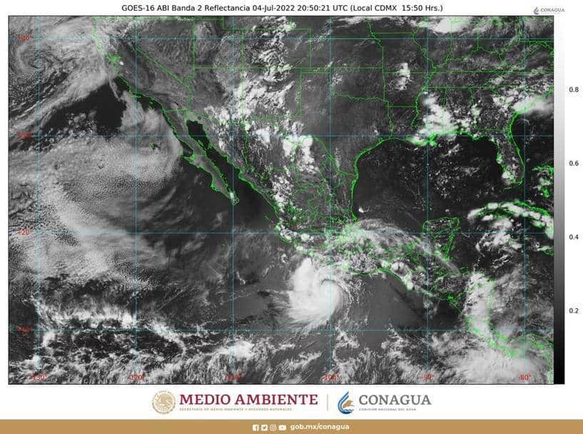 Se intensifica ´Bonnie´ a huracán categoría 2