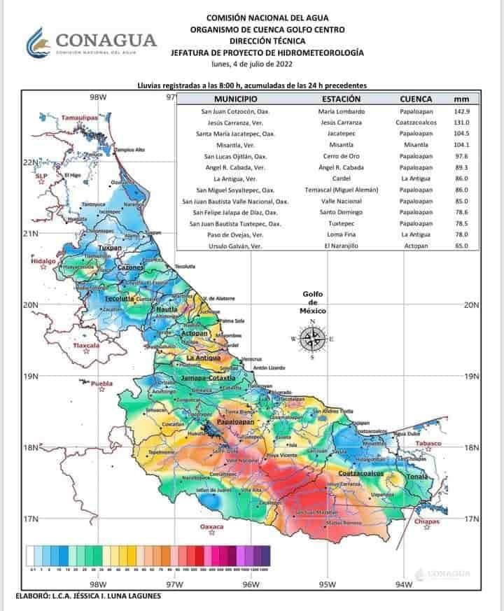 Atención: lluvias se mantendrán hasta el fin de semana, de fuertes a intensas