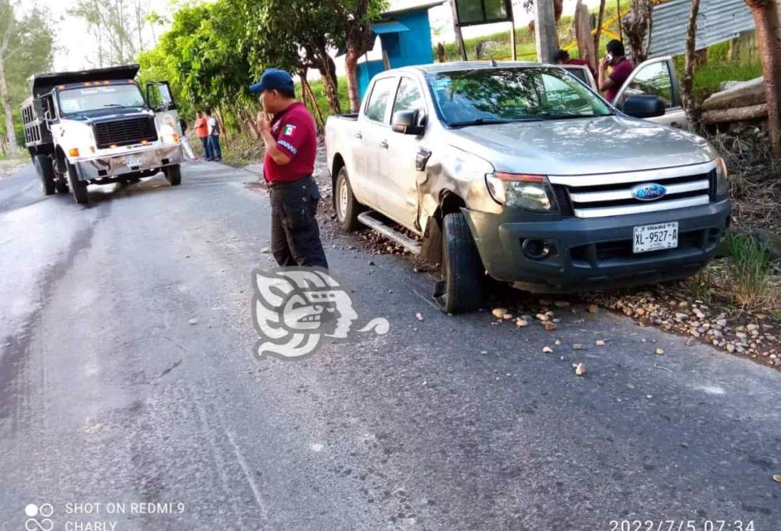 Reportan accidente frente a basurero municipal de Misantla