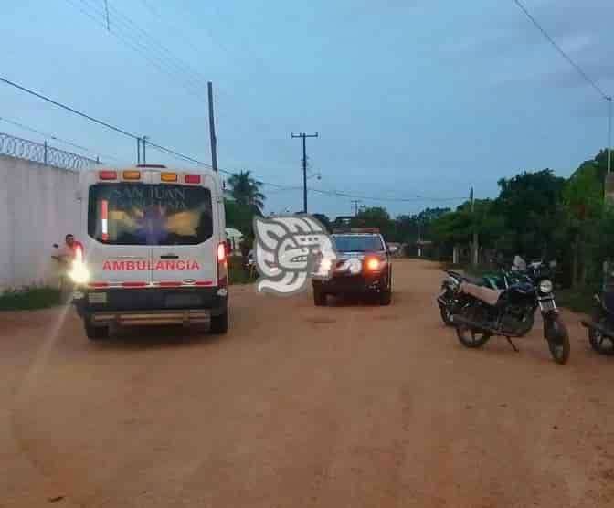 Muere sexagenario tras choque de motos en San Juan Evangelista