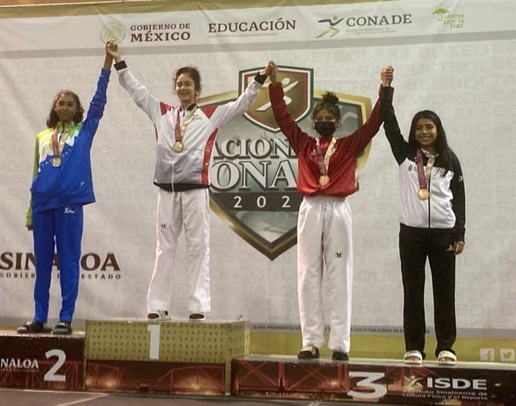 Aporta TKD medallas a Veracruz en Nacionales Conade 2022