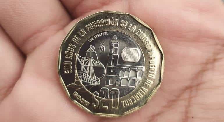 Moneda conmemorativa de los 500 años de Veracruz gana premio internacional