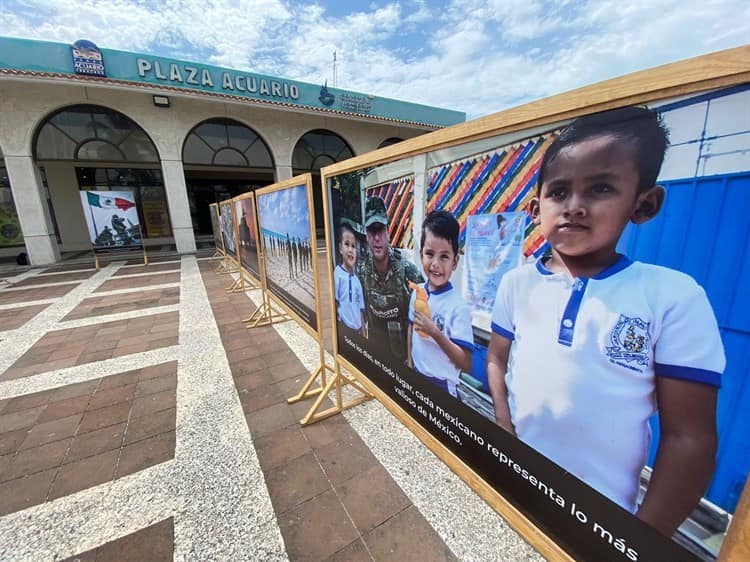 Exhiben en Plaza Acuario exposición fotográfica de la Sedena