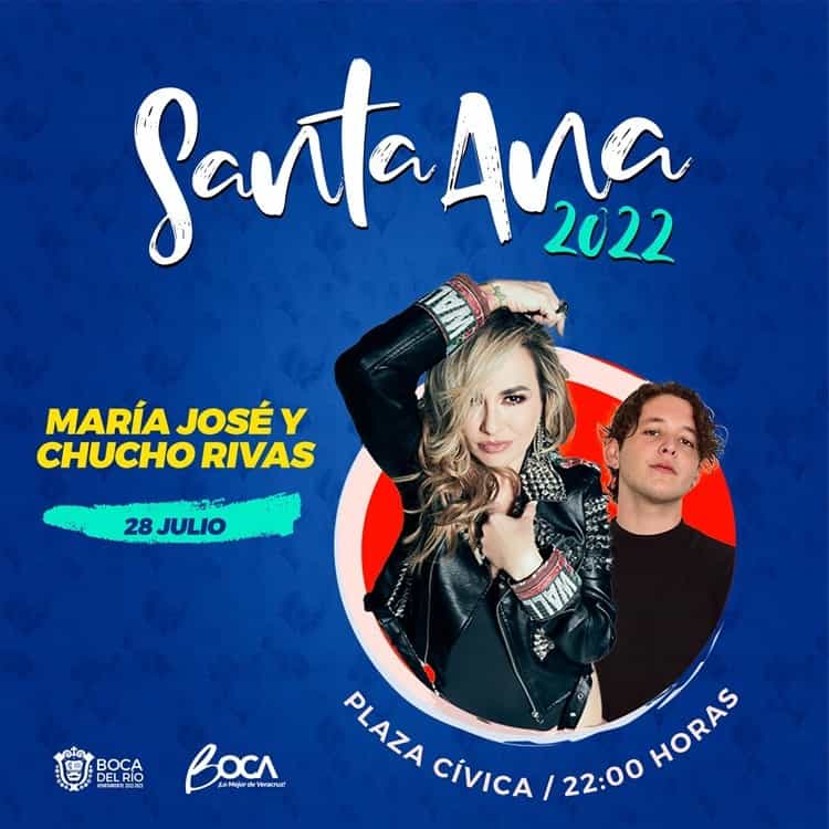 Estos son los artistas invitados para las Fiestas de Santa Ana 2022 en Boca del Río