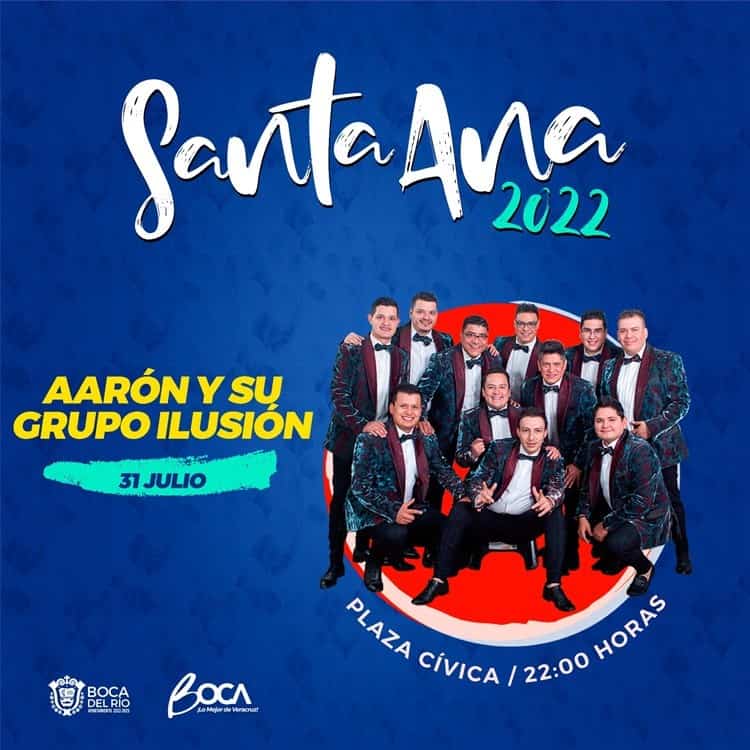 Estos son los artistas invitados para las Fiestas de Santa Ana 2022 en Boca del Río