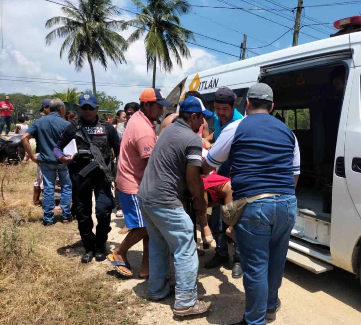 En Amatitlán, automovilista atropella a motociclista y se da a la fuga