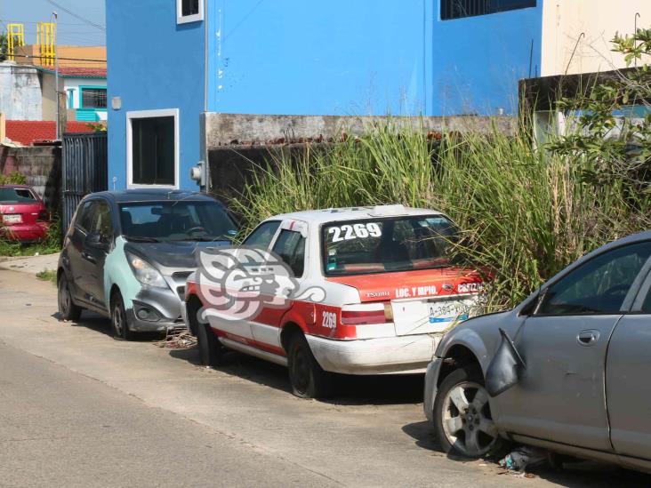 Se quejan vecinos de la Benito Juárez Norte de autos maceta