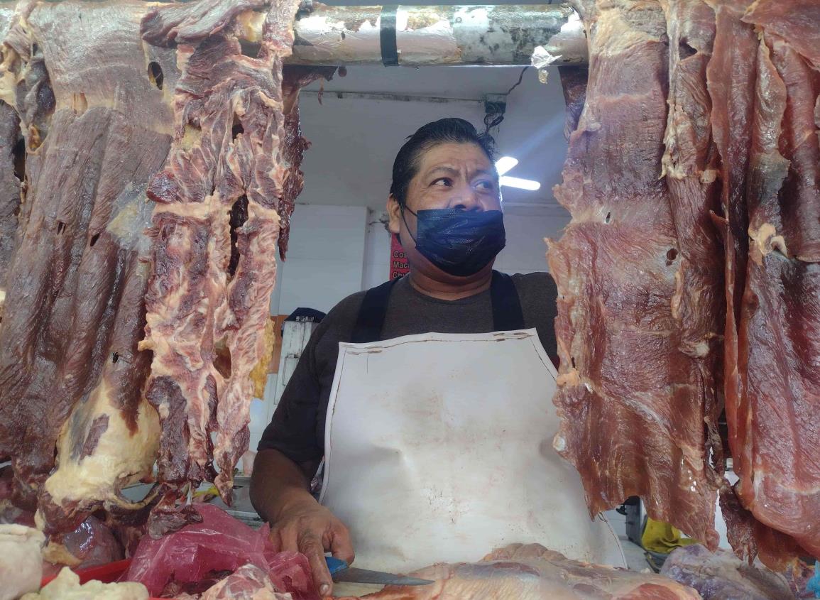 Aumenta la carne de cerdo en mercados de Veracruz, llega a pagarse hasta en 120 pesos