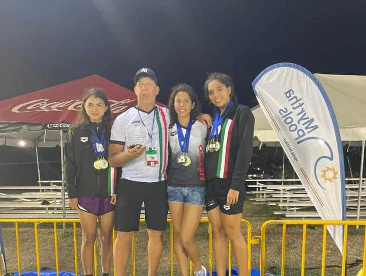 Veracruz se lleva 6 medallas de oro en natación en el CCCAN de Barbados