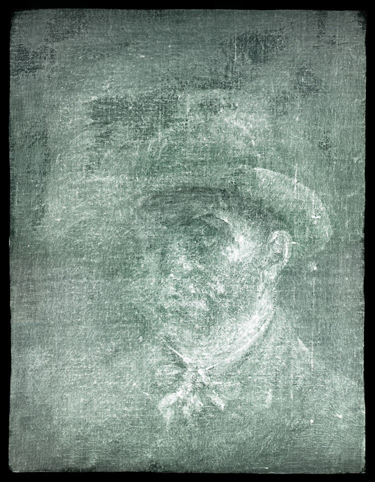 Descubren autorretrato inédito de Van Gogh en la parte de atrás de un lienzo de 1885