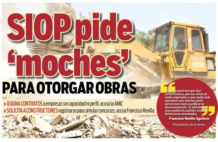 SIOP pide moches para otorgar obras (+Video)