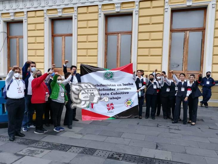 Protestan telefonistas en Córdoba y Orizaba; exigen respeto a sus derechos (+Video)