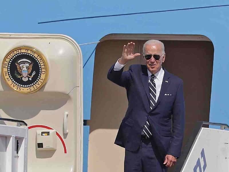 ¡Vuelo histórico! Biden parte en el Air Force One de Israel a Arabia Saudita