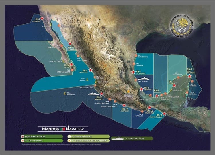 Reorganizan mandos; Veracruz, sede de la Tercera Región Naval