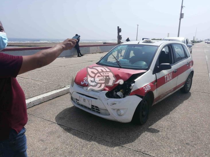 Pasajero lesionado en percance vial