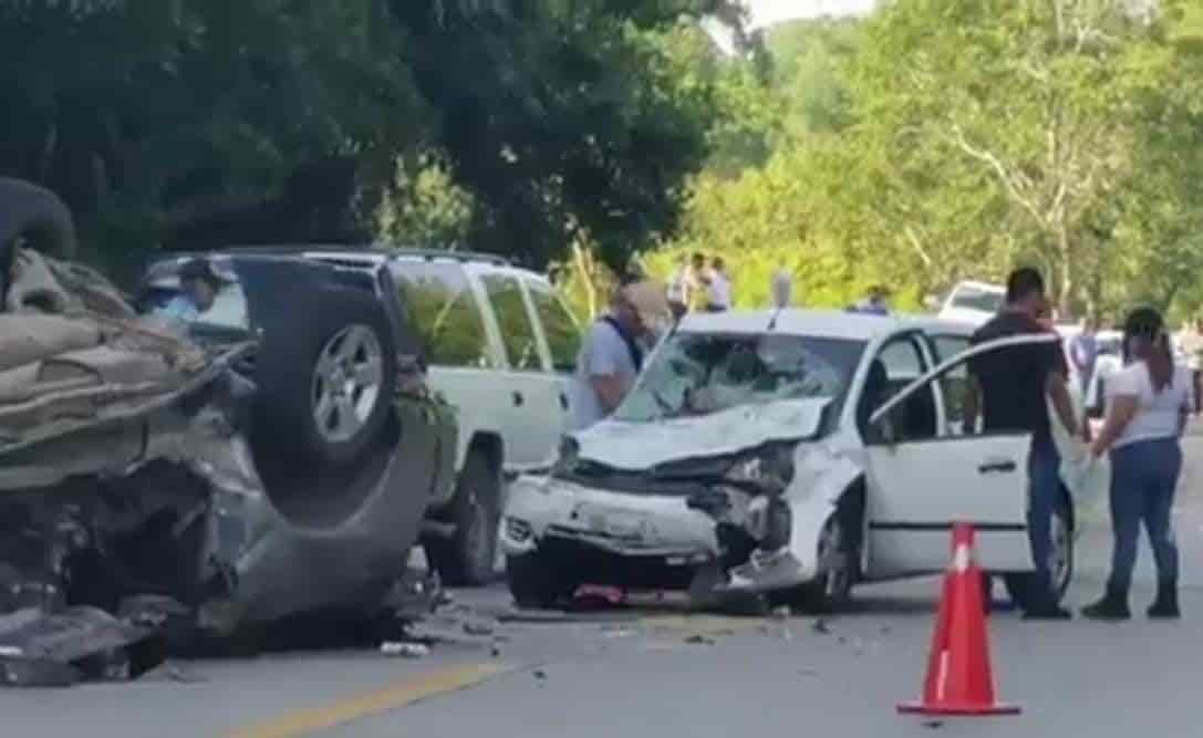 Accidente sobre la autopista México-Tuxpan deja 4 personas muertas