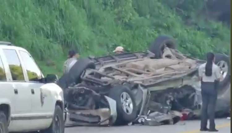 Accidente sobre la autopista México-Tuxpan deja 4 personas muertas