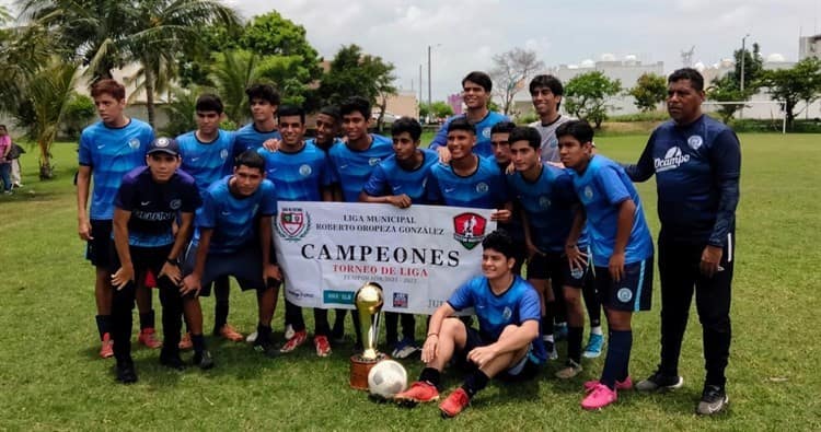 Academia Delfines Veracruz es campeón de la Liga de Futbol Infantil