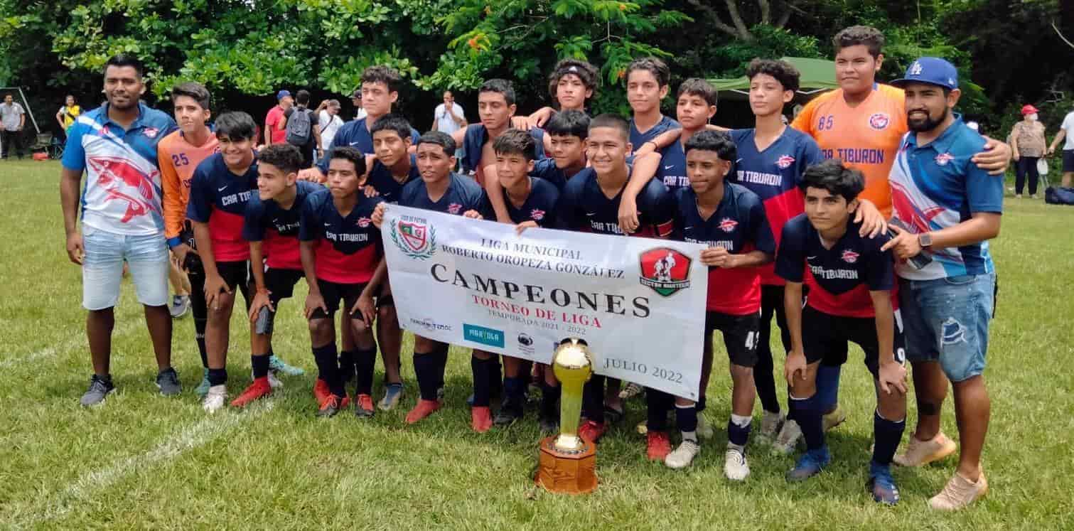 Academia Delfines Veracruz es campeón de la Liga de Futbol Infantil