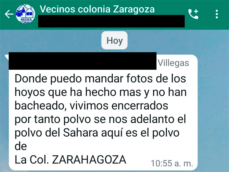 Vecinos de la colonia Zaragoza denuncian afectaciones por obras de Grupo MAS