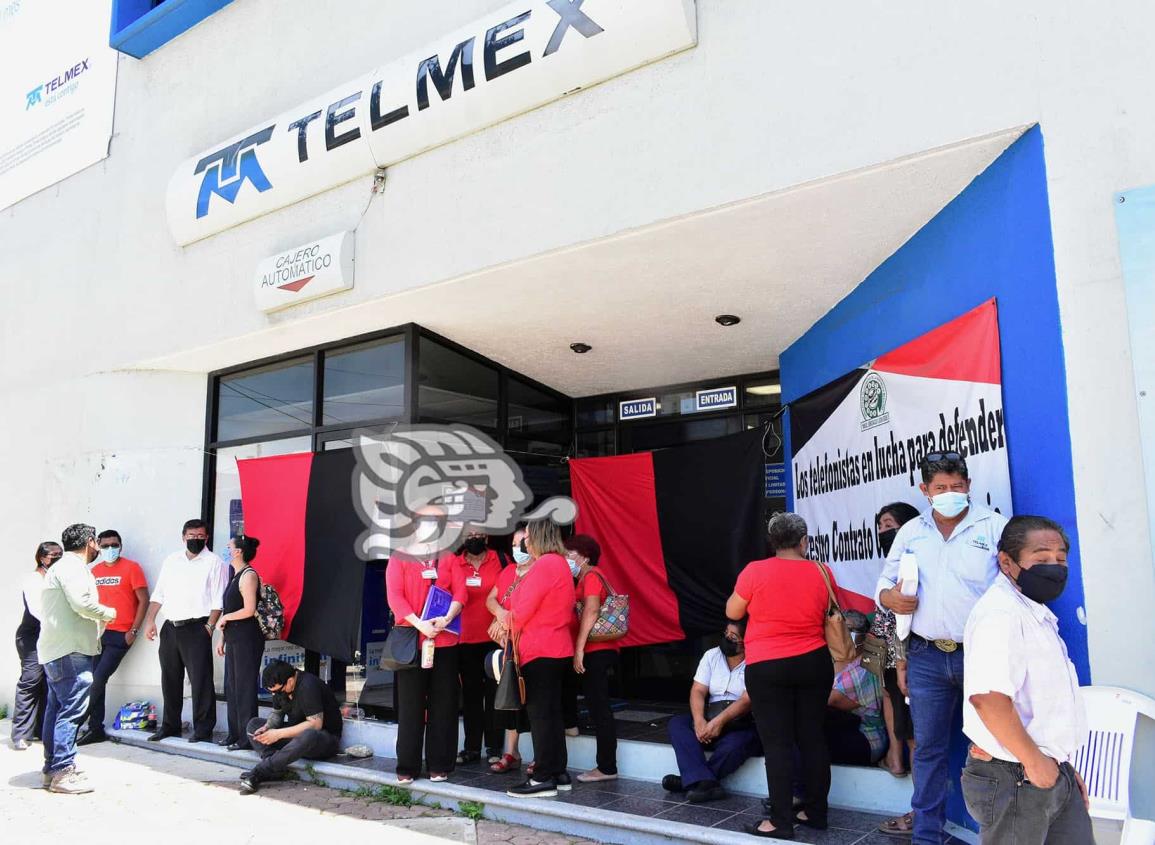 Estalla huelga de Telmex; 4 mil 400 trabajadores de Coatzacoalcos en brazos caídos