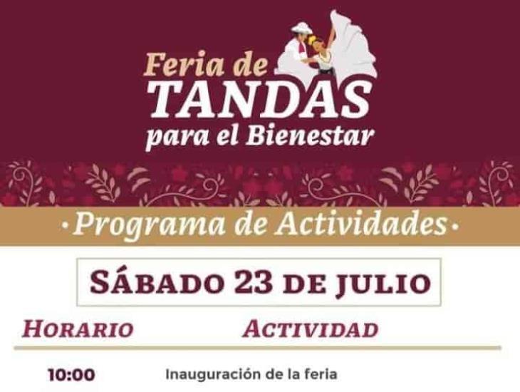 Realizarán Feria de Tandas del Bienestar en Coatzacoalcos