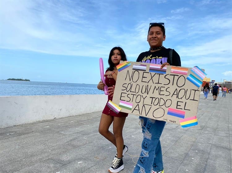 Comunidad LGBTIQ+ realiza marcha en la zona conurbada Veracruz – Boca del Río