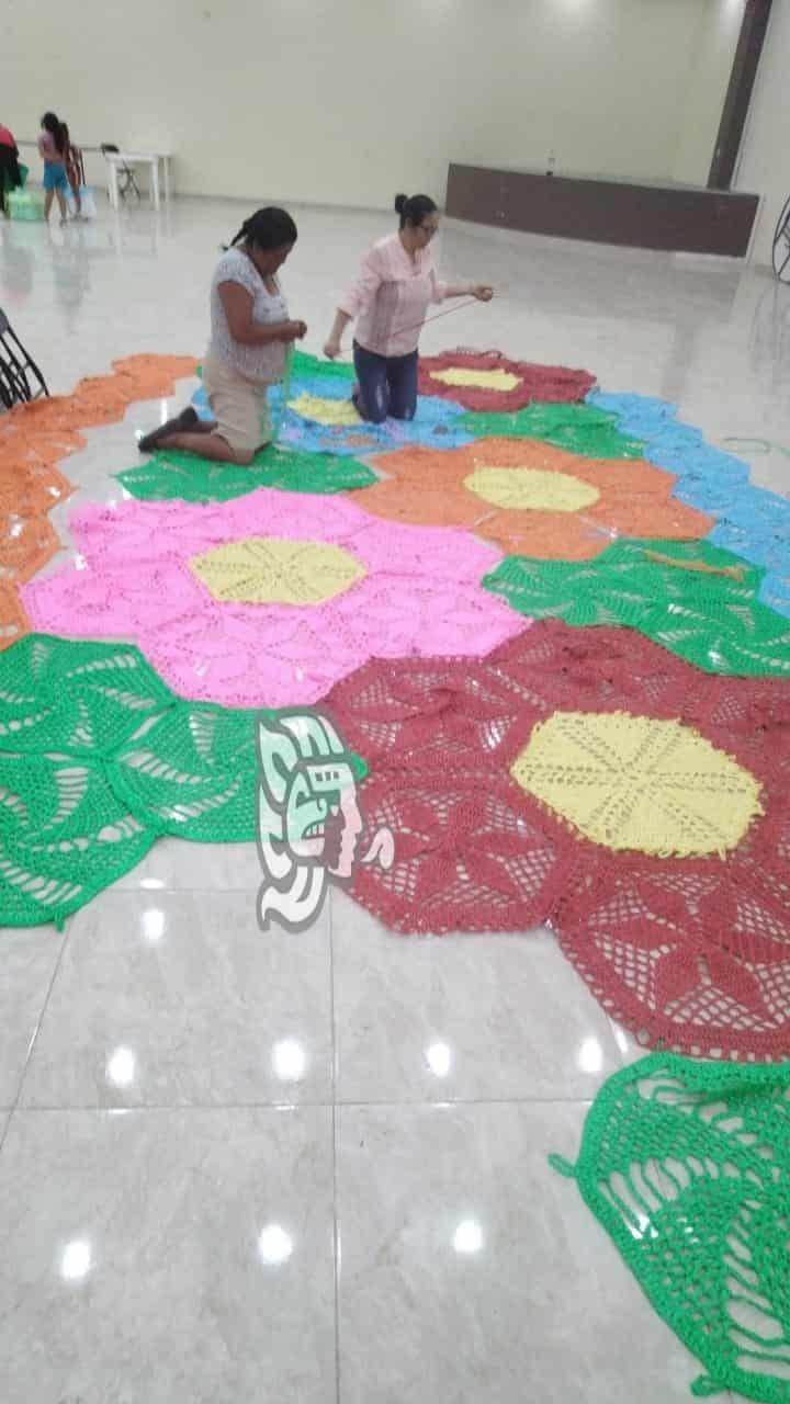 (+Video) Con tapete aéreo multicolor, inaugurarán fiesta patronal de Acultzingo