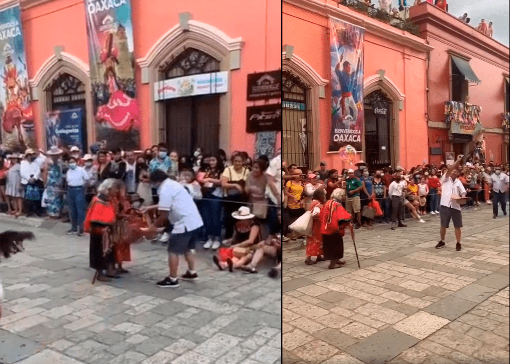 Realizan colecta para señoras de la tercera edad en la Guelaguetza, se vuelve viral