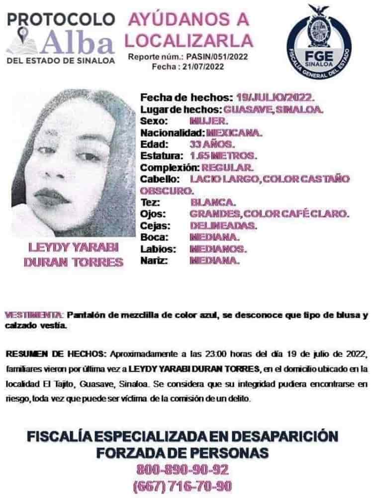 Leydi Yaravi salió a ver a su exnovio y ya no regresó, fue hallada muerta en Sinaloa