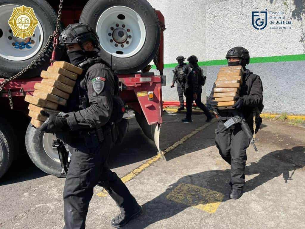 Decomisan más de 1.6 toneladas de cocaína en la CDMX