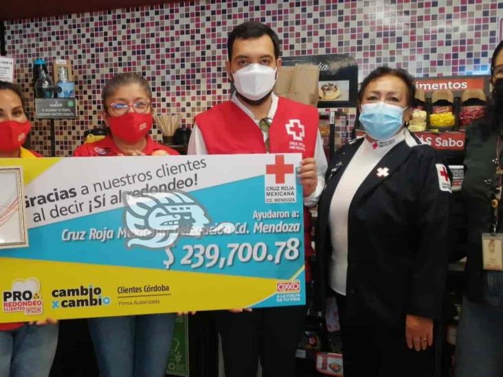 Recibe Cruz Roja de Mendoza más de 239 mil pesos para atender emergencias