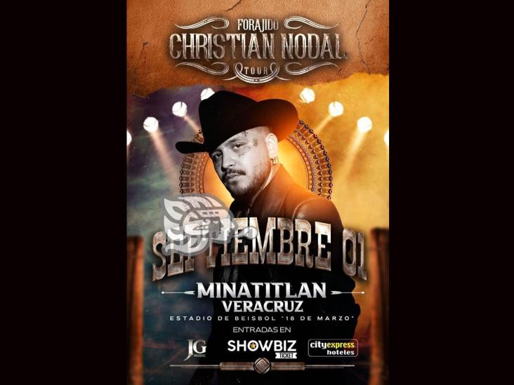 Christian Nodal llegará a Minatitlán con el Forajido Tour en septiembre