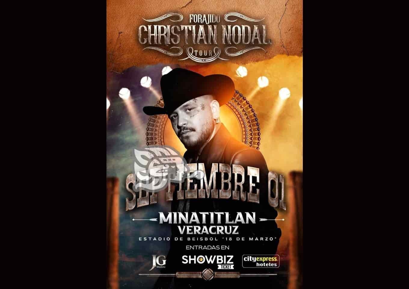 Christian Nodal llegará a Minatitlán con el Forajido Tour en septiembre