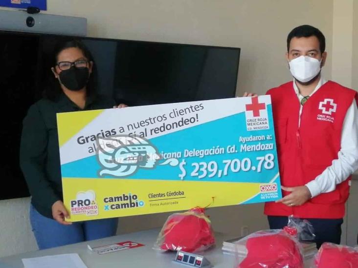 Recibe Cruz Roja de Mendoza más de 239 mil pesos para atender emergencias