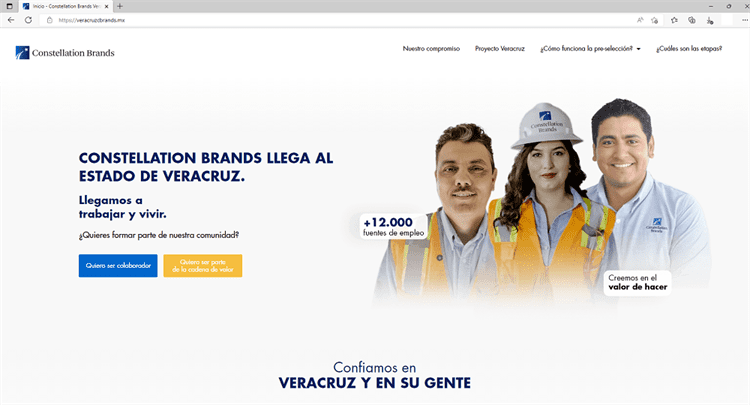 ¿Buscas empleo o ser proveedor de Constellation Brands en Veracruz? Te decimos cómo