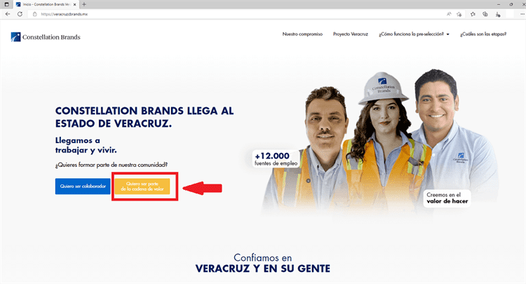 ¿Buscas empleo o ser proveedor de Constellation Brands en Veracruz? Te decimos cómo