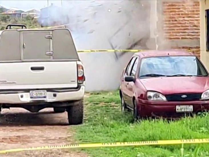 Estalla una bomba durante inspección policial en vivienda de Guanajuato (+Video)