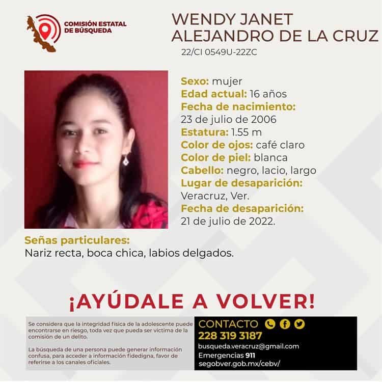 ¡La buscan! Menor es reportada como extraviada en el puerto de Veracruz