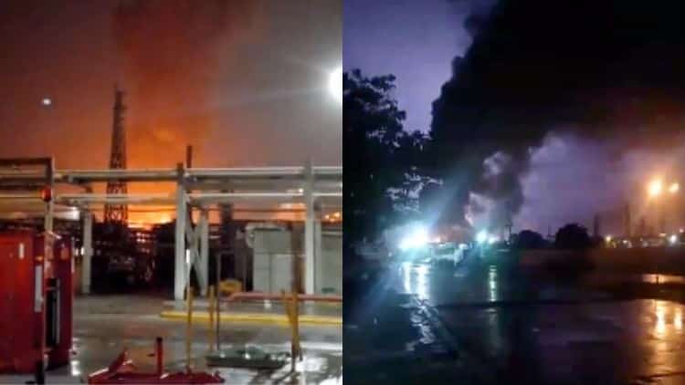 Tormenta provocó incendio en Refinería Madero, Tamaulipas; hay un trabajador muerto