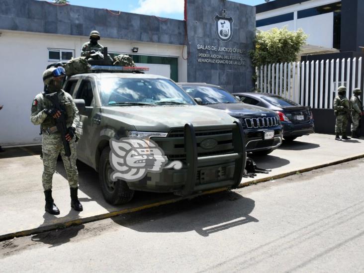 Llega exfiscal Jorge ‘N’ al Juzgado, con fuerte blindaje de seguridad (+Video)