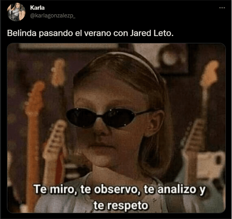 Inundan las redes con memes de las vacaciones de verano de Belinda y Jared Leto