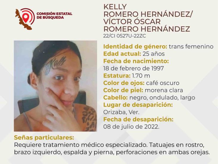 Buscan a Kelly Romero, mujer trans que desapareció en Orizaba